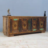 Antique Hand Carved Solid Wood Sideboard 160x40x60 cm